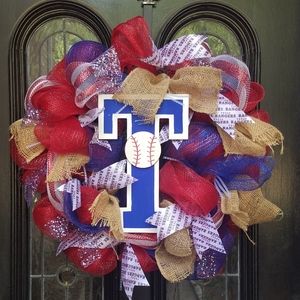 ⚾️TX Rangers Wreath⚾️